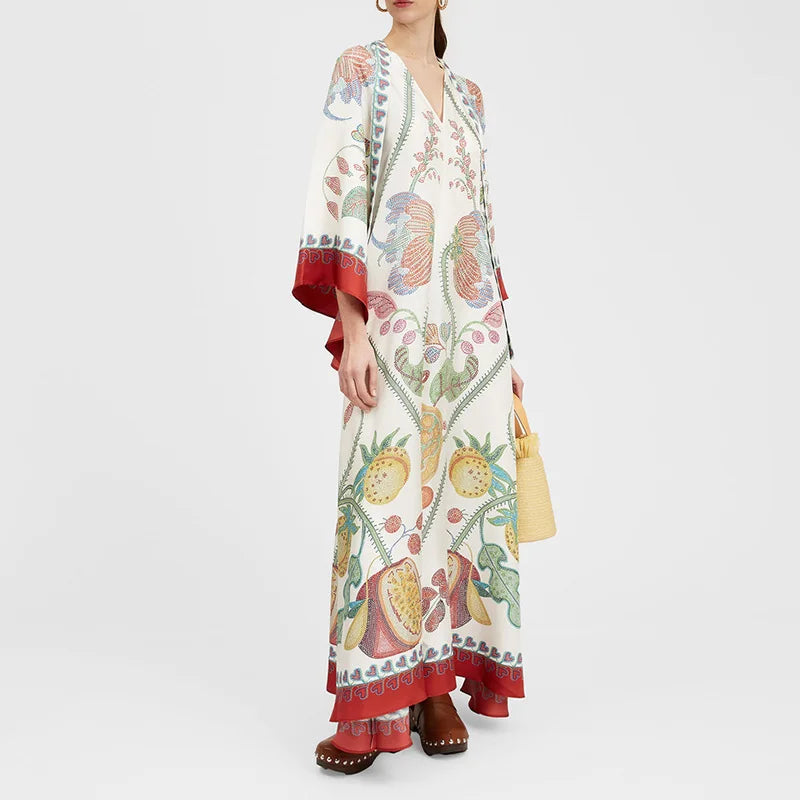 Print Patchwork Maxi Dress